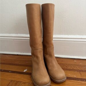 Steve Madden Riggs Leather Boots (Frye Boot Dupe)